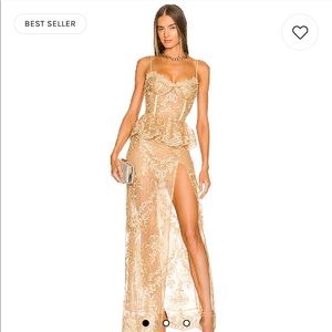 V. Chapman Ophilia dress in warm sand size 2